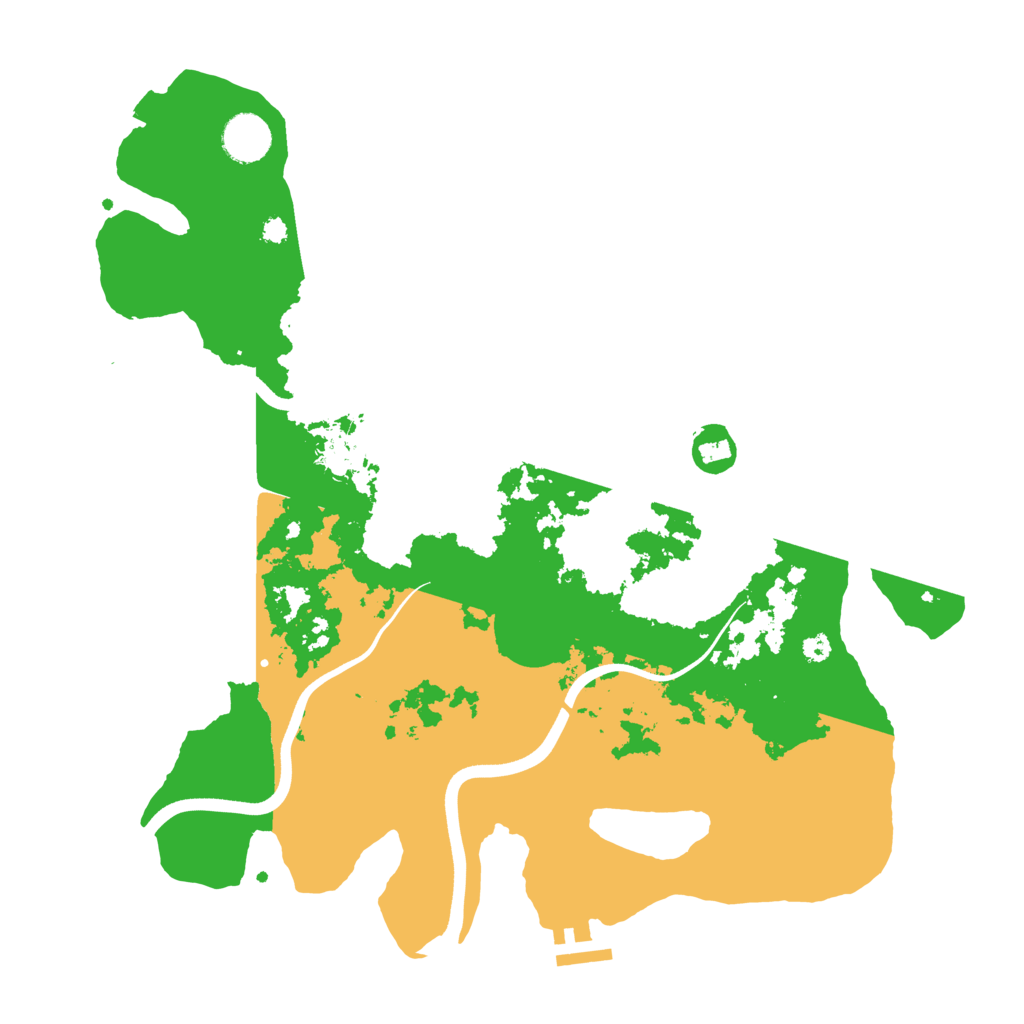 Biome Rust Map: Procedural Map, Size: 3700, Seed: 95707821