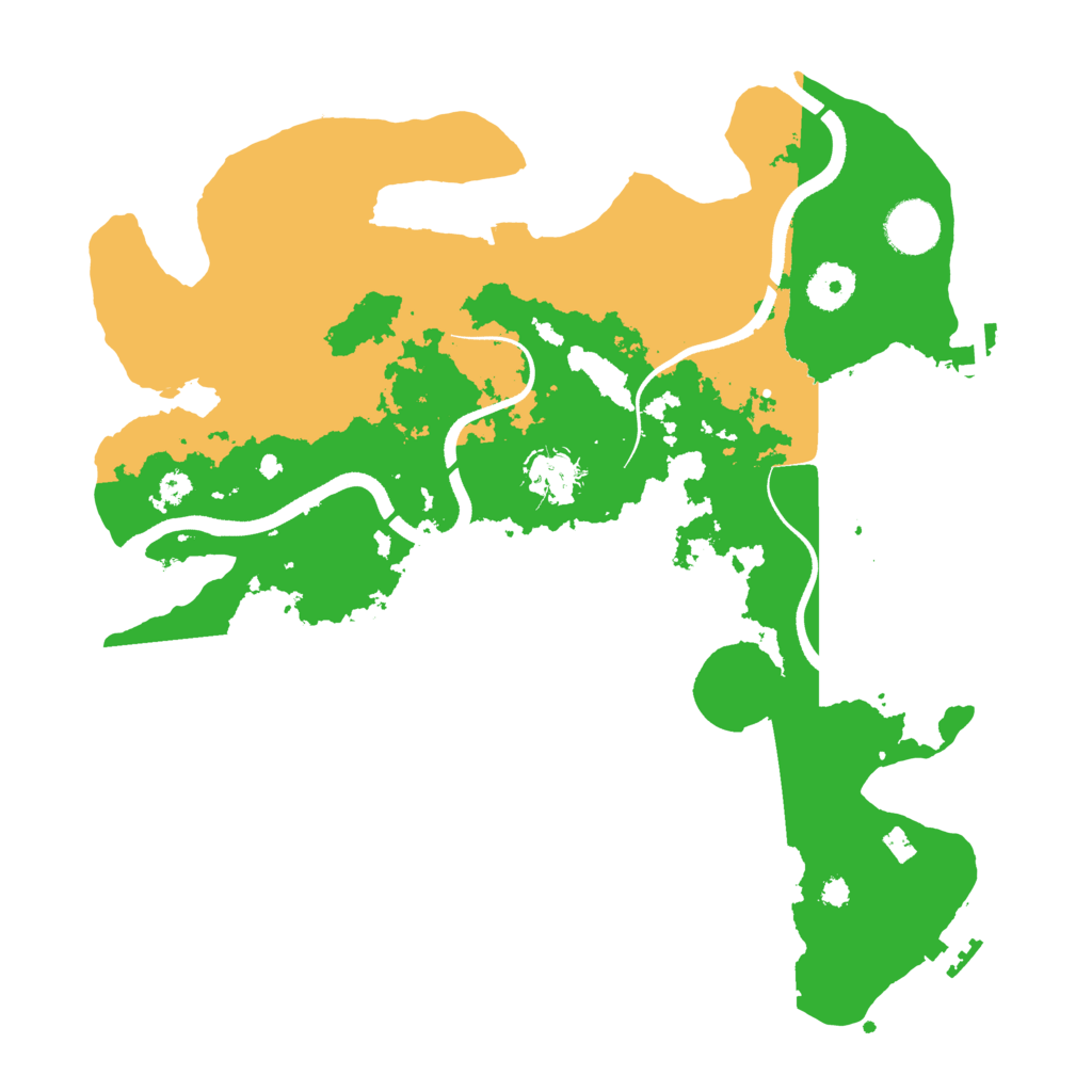 Biome Rust Map: Procedural Map, Size: 3500, Seed: 416507129