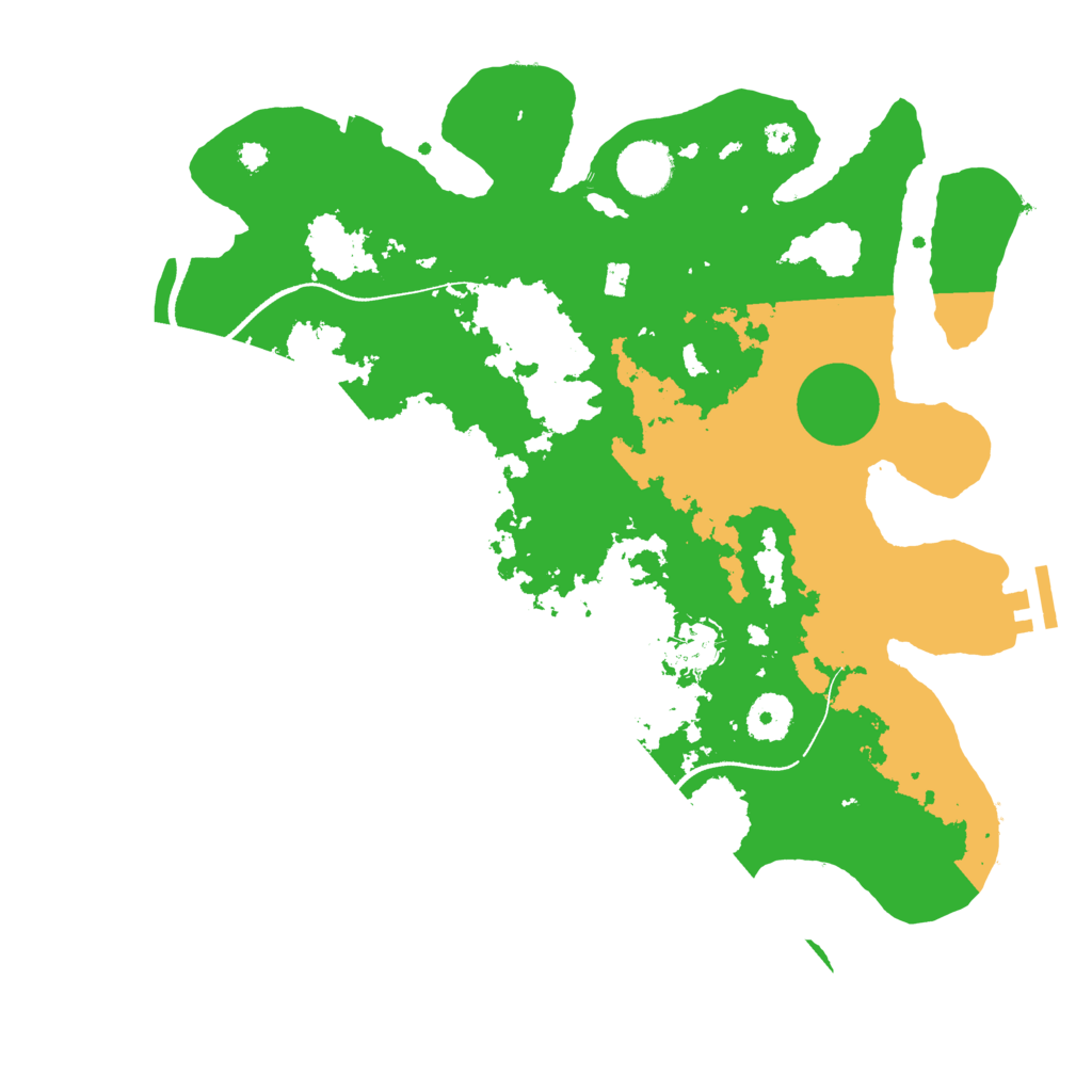 Biome Rust Map: Procedural Map, Size: 3500, Seed: 7365681