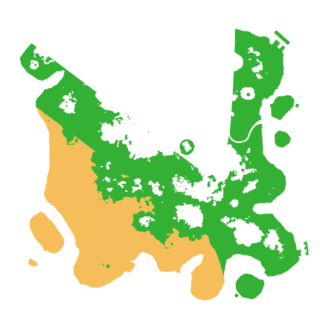 Biome Rust Map: Procedural Map, Size: 3500, Seed: 27207