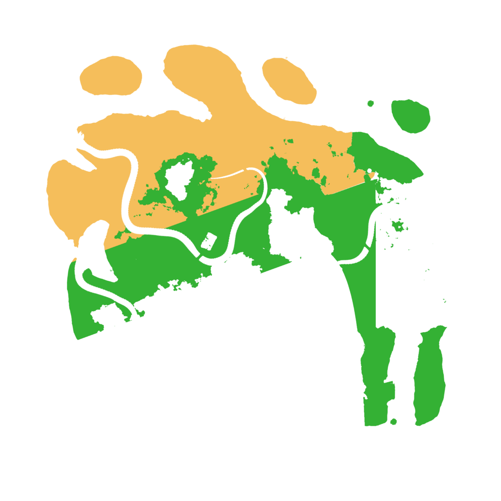 Biome Rust Map: Procedural Map, Size: 3200, Seed: 75565541