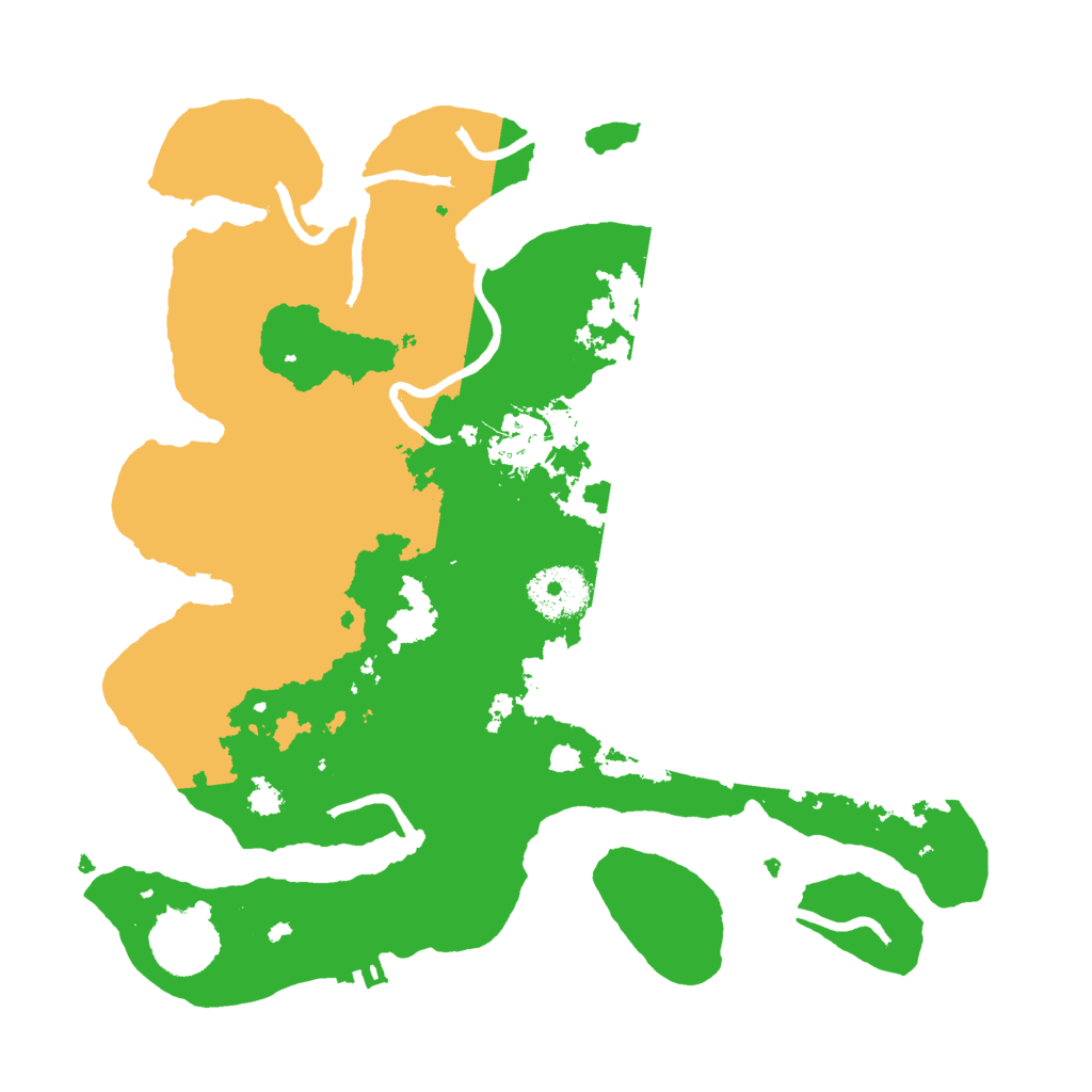 Biome Rust Map: Procedural Map, Size: 3000, Seed: 1035429
