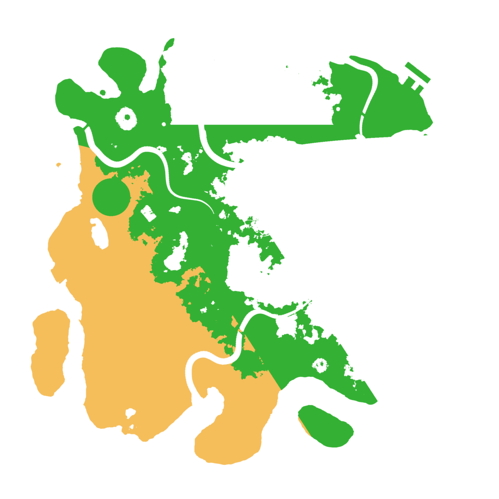 Biome Rust Map: Procedural Map, Size: 3500, Seed: 8718