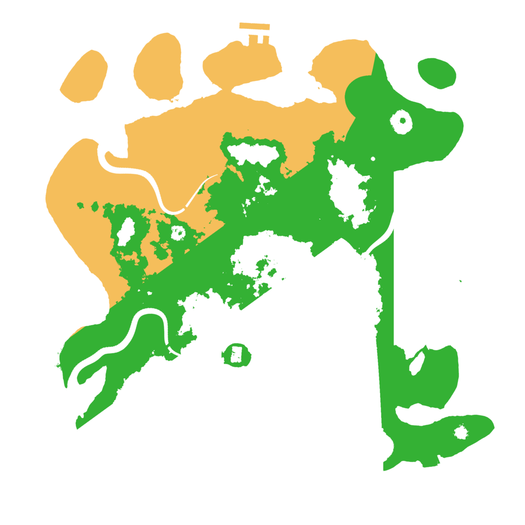 Biome Rust Map: Procedural Map, Size: 3500, Seed: 901627555