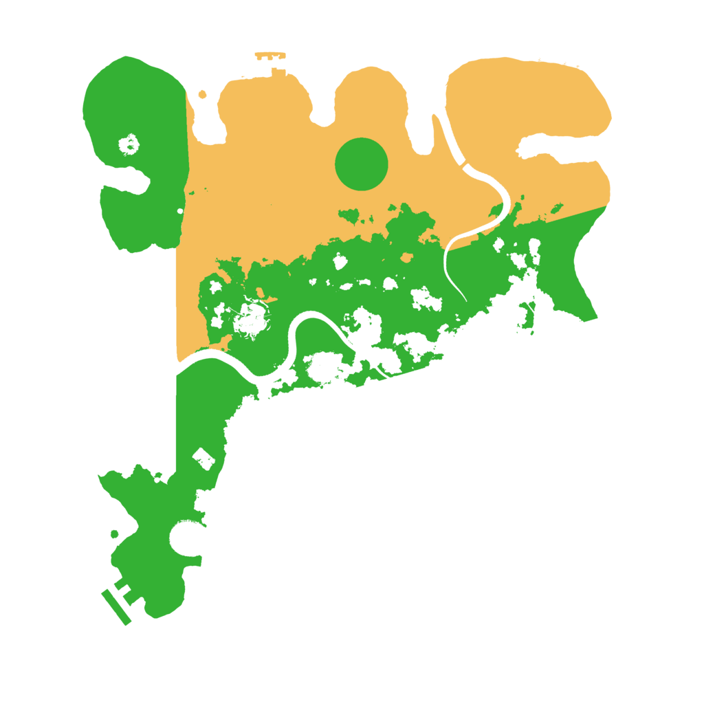 Biome Rust Map: Procedural Map, Size: 3500, Seed: 106511900