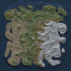 Thumbnail Rust Map: Procedural Map, Size: 4500, Seed: 2753976, 18 Monuments