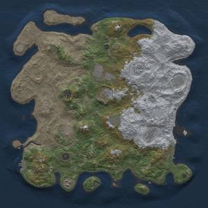 Thumbnail Rust Map: Procedural Map, Size: 4250, Seed: 1309510555, 18 Monuments