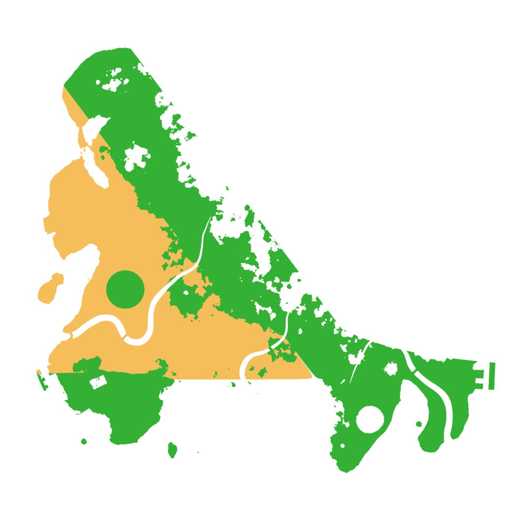 Biome Rust Map: Procedural Map, Size: 3500, Seed: 27708536