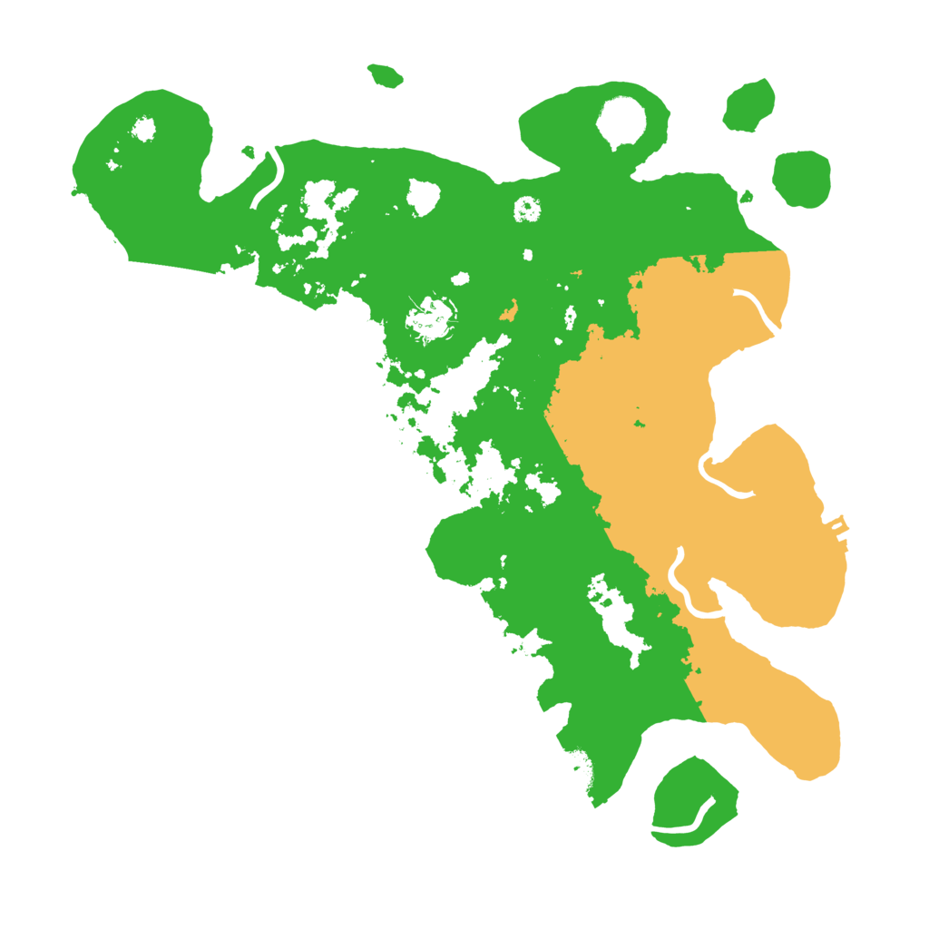 Biome Rust Map: Procedural Map, Size: 3500, Seed: 1442285532