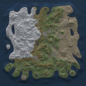 Thumbnail Rust Map: Procedural Map, Size: 4250, Seed: 778717445, 17 Monuments