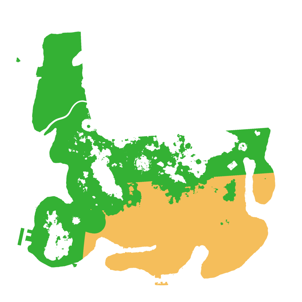 Biome Rust Map: Procedural Map, Size: 3500, Seed: 11796181