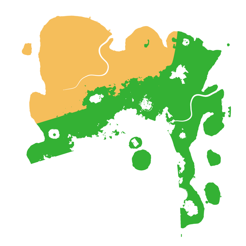 Biome Rust Map: Procedural Map, Size: 3500, Seed: 22760910