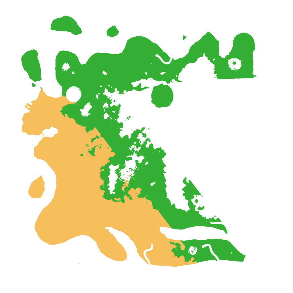 Biome Rust Map: Procedural Map, Size: 3500, Seed: 29746513