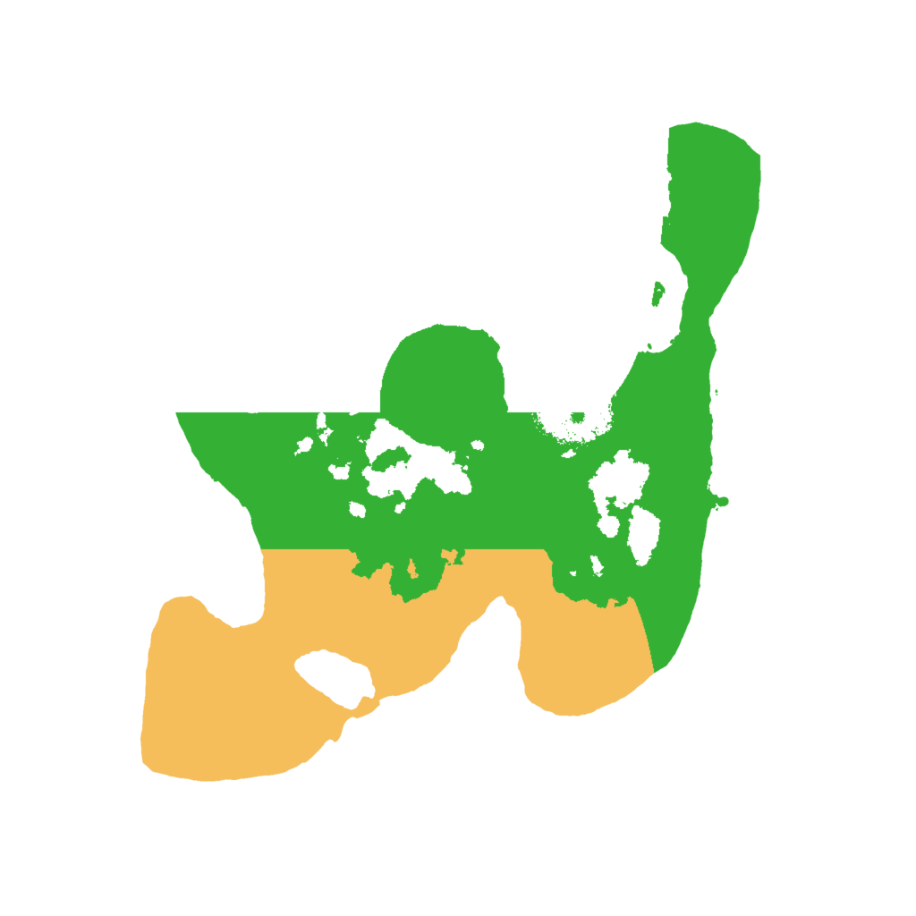 Biome Rust Map: Procedural Map, Size: 2000, Seed: 14588