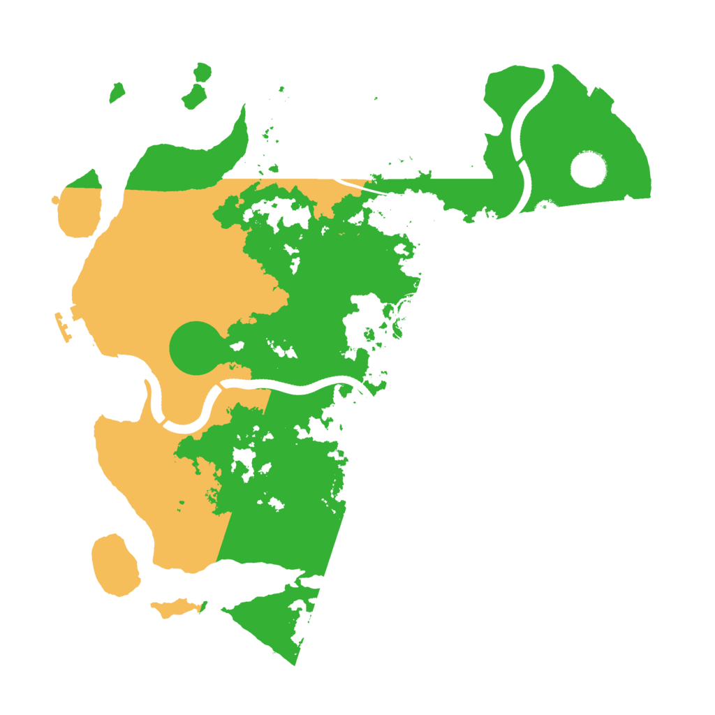 Biome Rust Map: Procedural Map, Size: 3500, Seed: 96625833