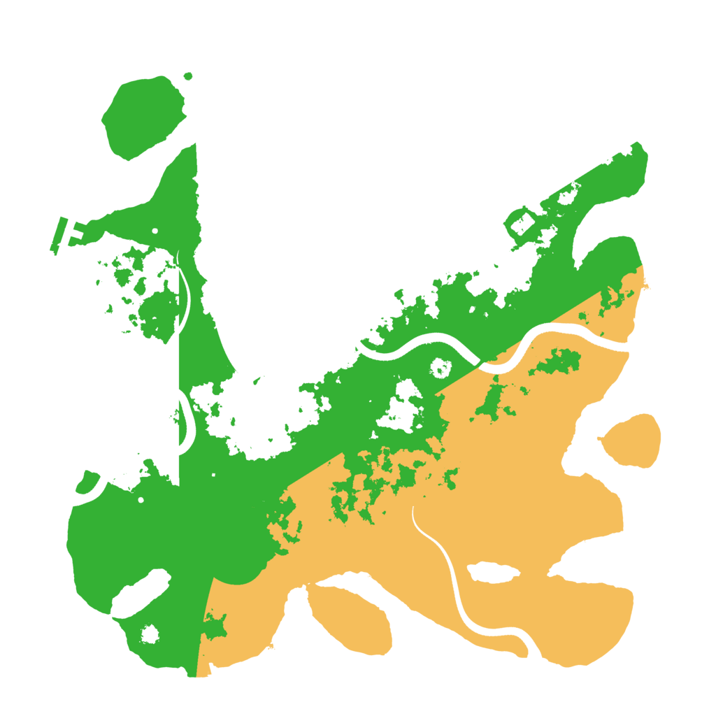 Biome Rust Map: Procedural Map, Size: 3500, Seed: 32284916