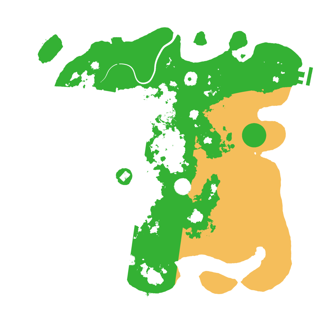 Biome Rust Map: Procedural Map, Size: 3500, Seed: 799994806