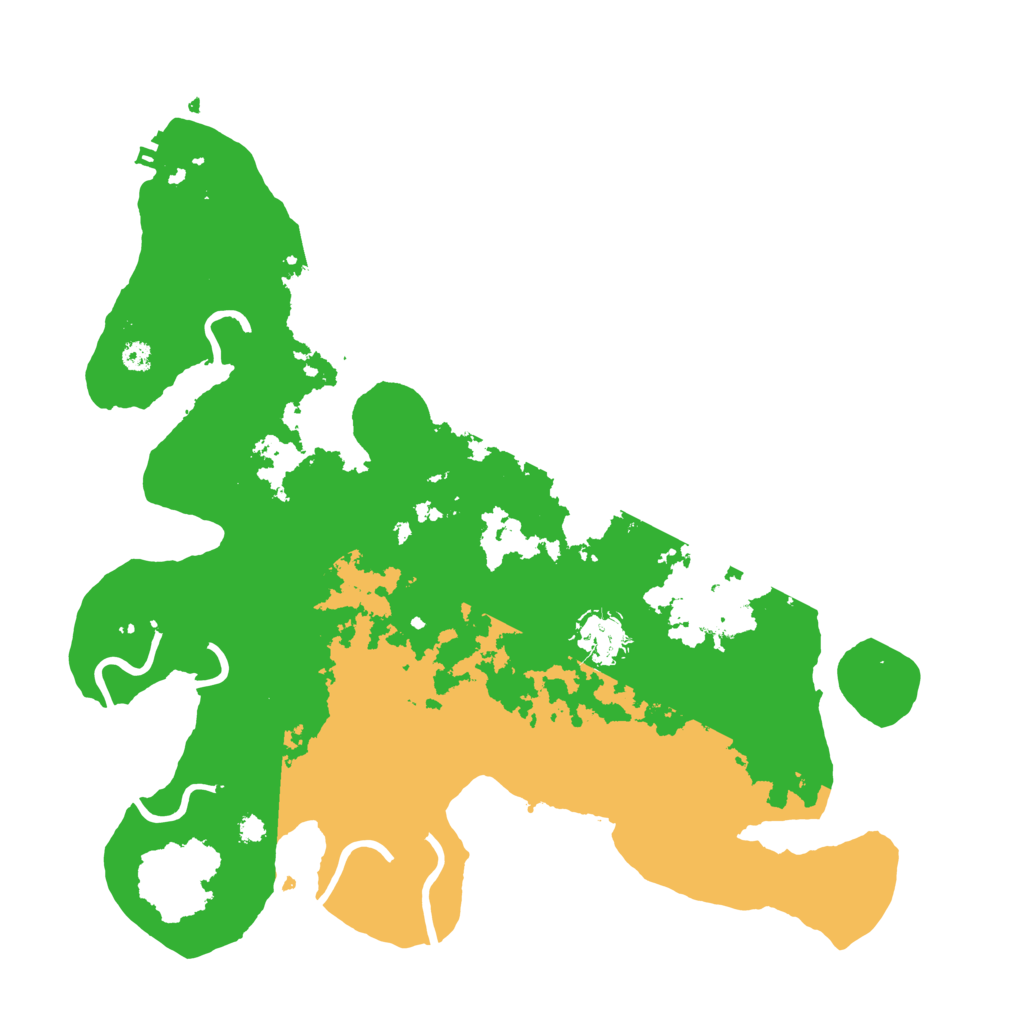 Biome Rust Map: Procedural Map, Size: 3500, Seed: 3247452