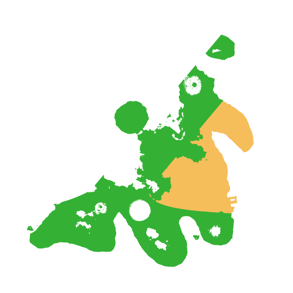 Biome Rust Map: Procedural Map, Size: 2500, Seed: 413931103