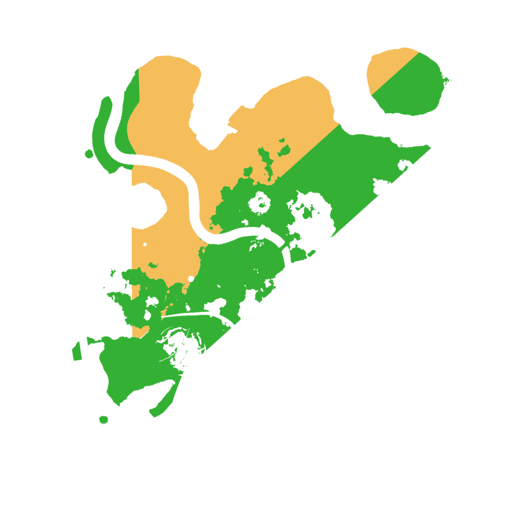 Biome Rust Map: Procedural Map, Size: 2500, Seed: 4455