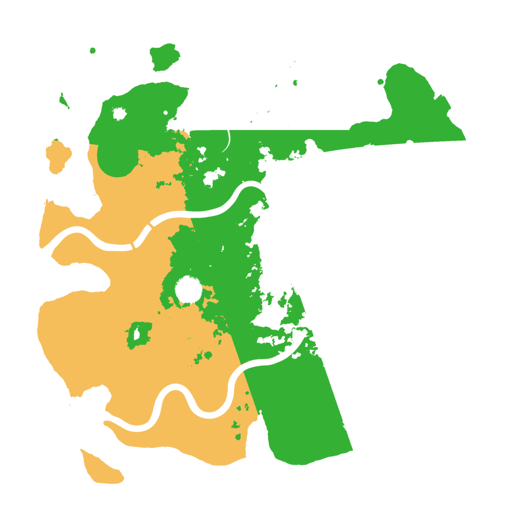 Biome Rust Map: Procedural Map, Size: 3500, Seed: 15143681