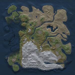 Thumbnail Rust Map: Procedural Map, Size: 4250, Seed: 752644905, 16 Monuments