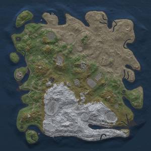 Thumbnail Rust Map: Procedural Map, Size: 4250, Seed: 752644905, 18 Monuments