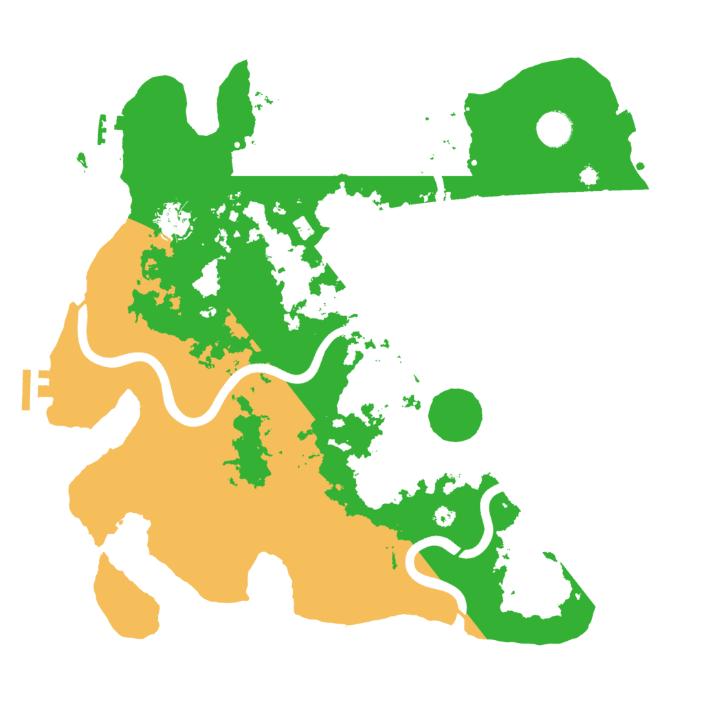 Biome Rust Map: Procedural Map, Size: 3500, Seed: 991165496