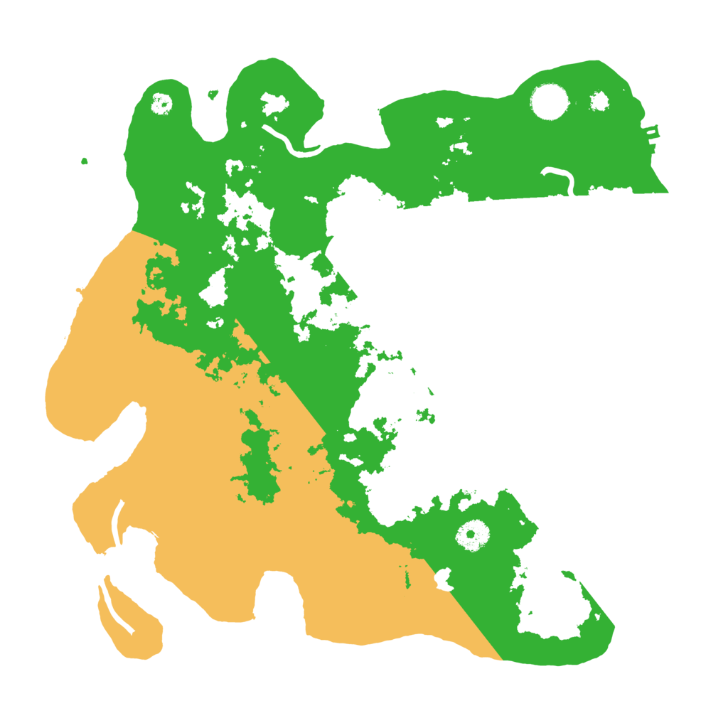 Biome Rust Map: Procedural Map, Size: 3500, Seed: 991165496