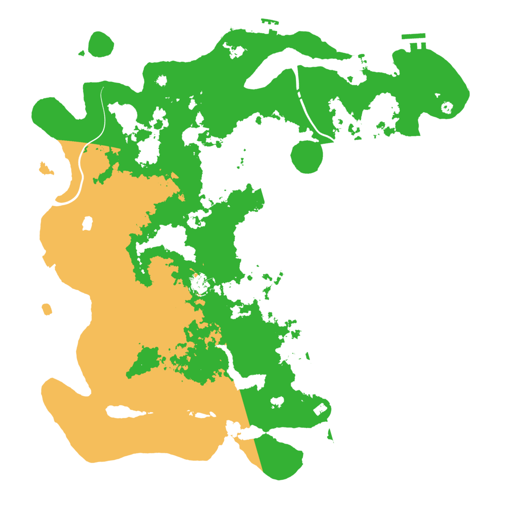 Biome Rust Map: Procedural Map, Size: 4300, Seed: 49