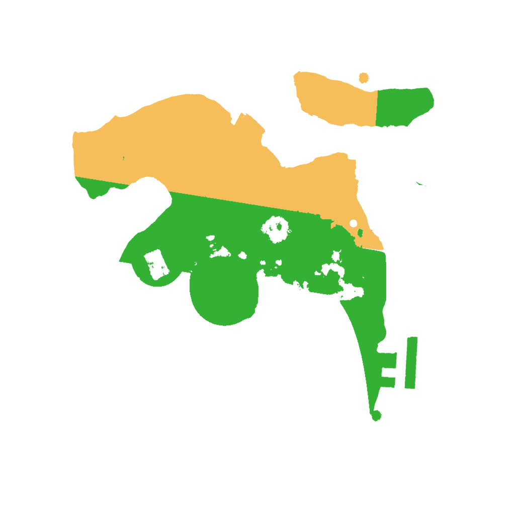 Biome Rust Map: Procedural Map, Size: 2000, Seed: 14987