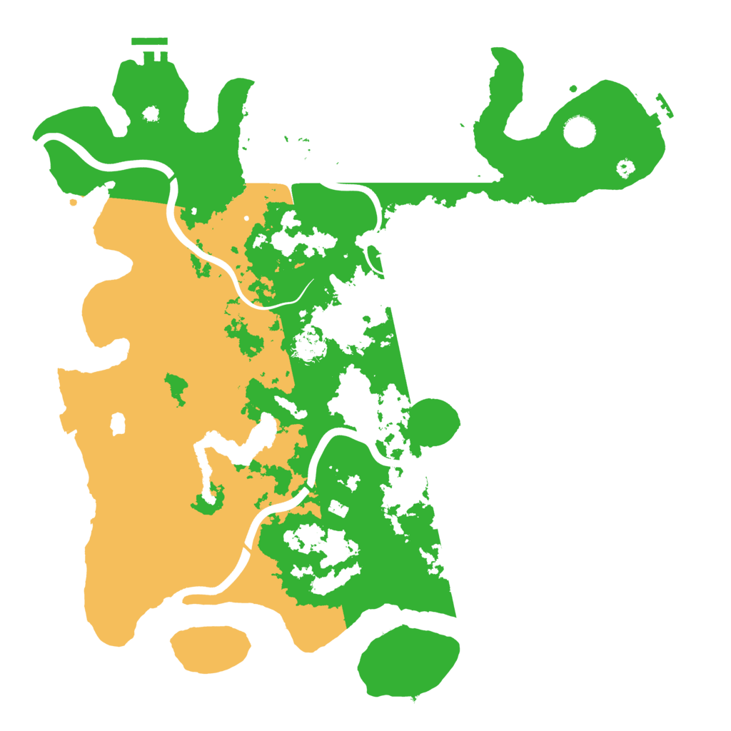 Biome Rust Map: Procedural Map, Size: 4100, Seed: 1256
