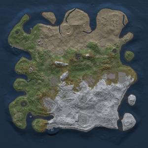 Thumbnail Rust Map: Procedural Map, Size: 3600, Seed: 266895, 17 Monuments