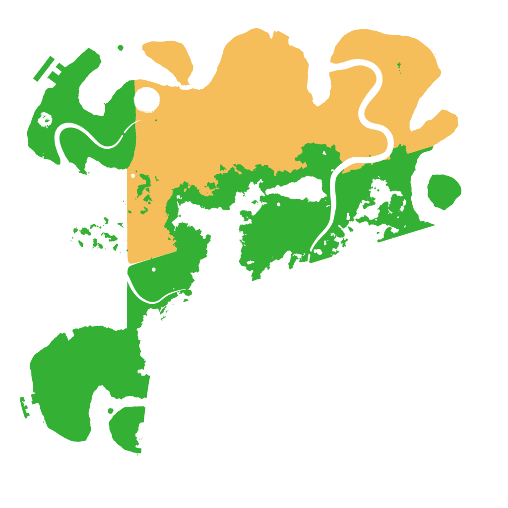 Biome Rust Map: Procedural Map, Size: 3600, Seed: 266895