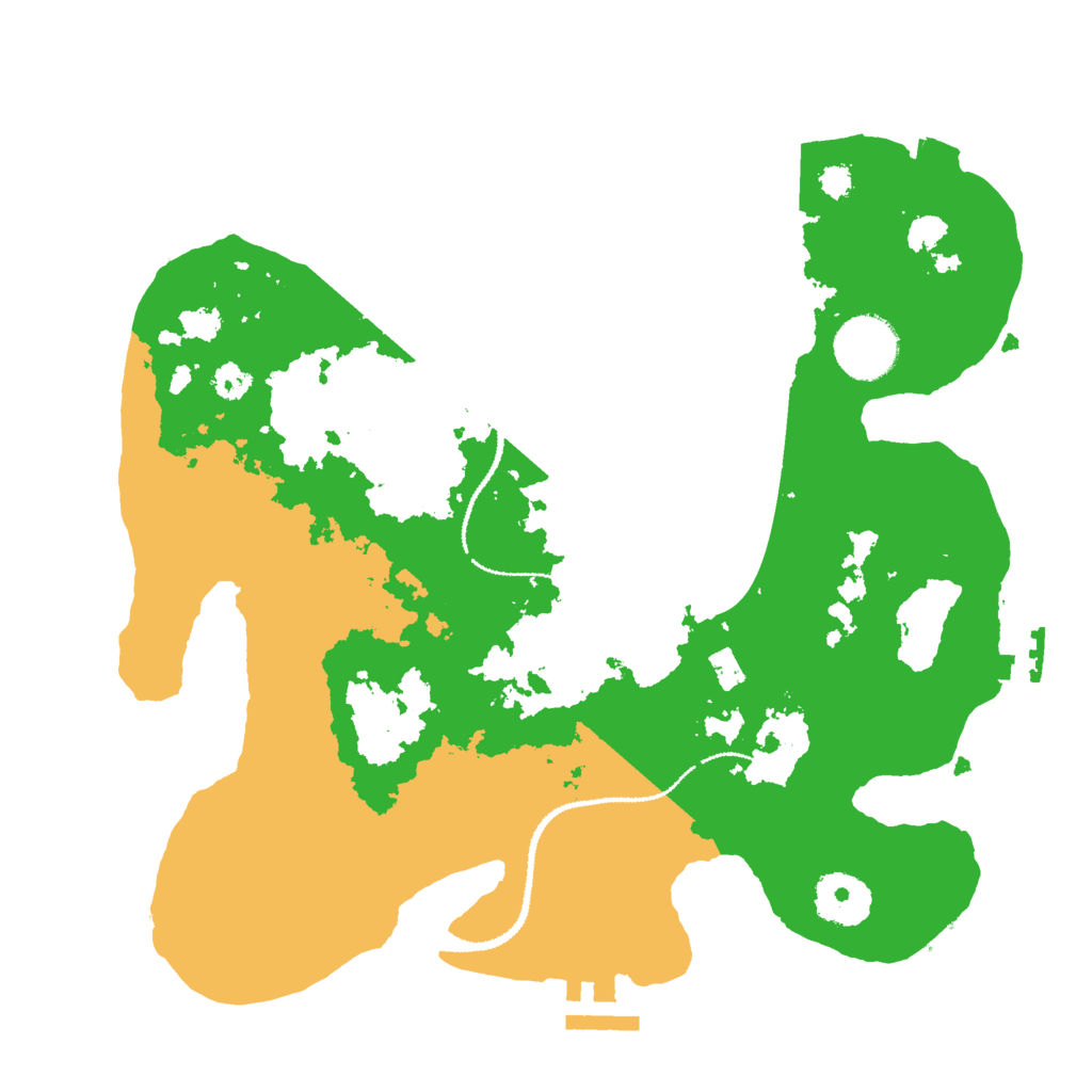Biome Rust Map: Procedural Map, Size: 3000, Seed: 1107779255