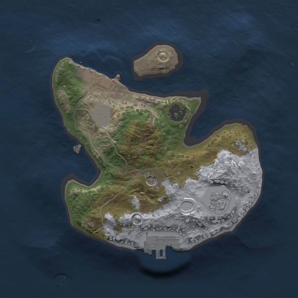Rust Map: Procedural Map, Size: 1800, Seed: 166746637, 7 Monuments