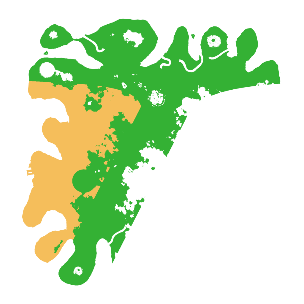 Biome Rust Map: Procedural Map, Size: 3500, Seed: 50480116