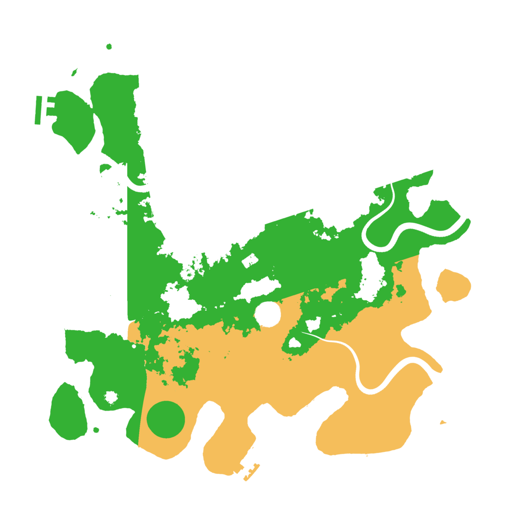 Biome Rust Map: Procedural Map, Size: 3600, Seed: 8532