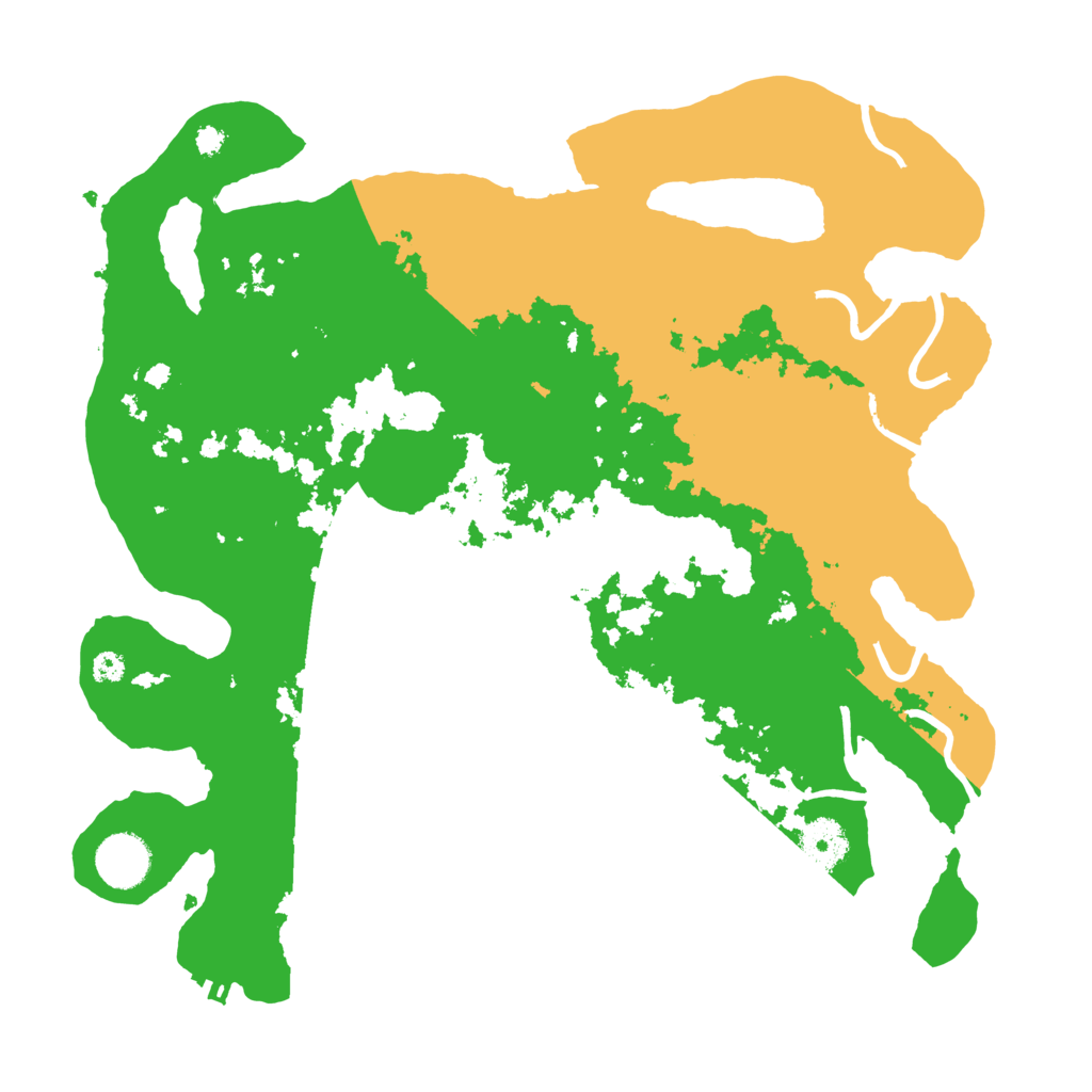 Biome Rust Map: Procedural Map, Size: 3500, Seed: 461666209
