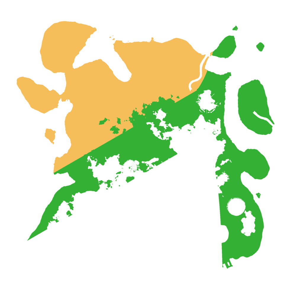 Biome Rust Map: Procedural Map, Size: 3000, Seed: 18447