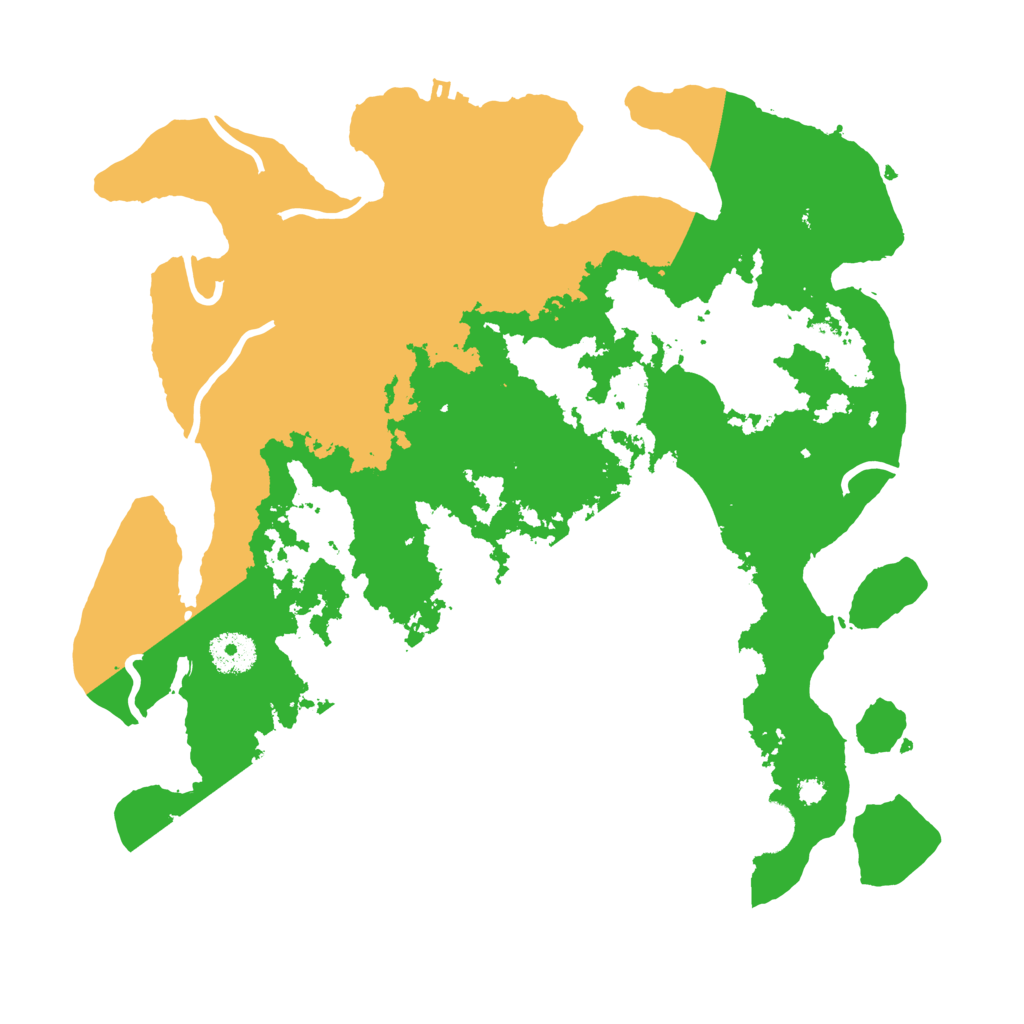 Biome Rust Map: Procedural Map, Size: 3500, Seed: 594319531