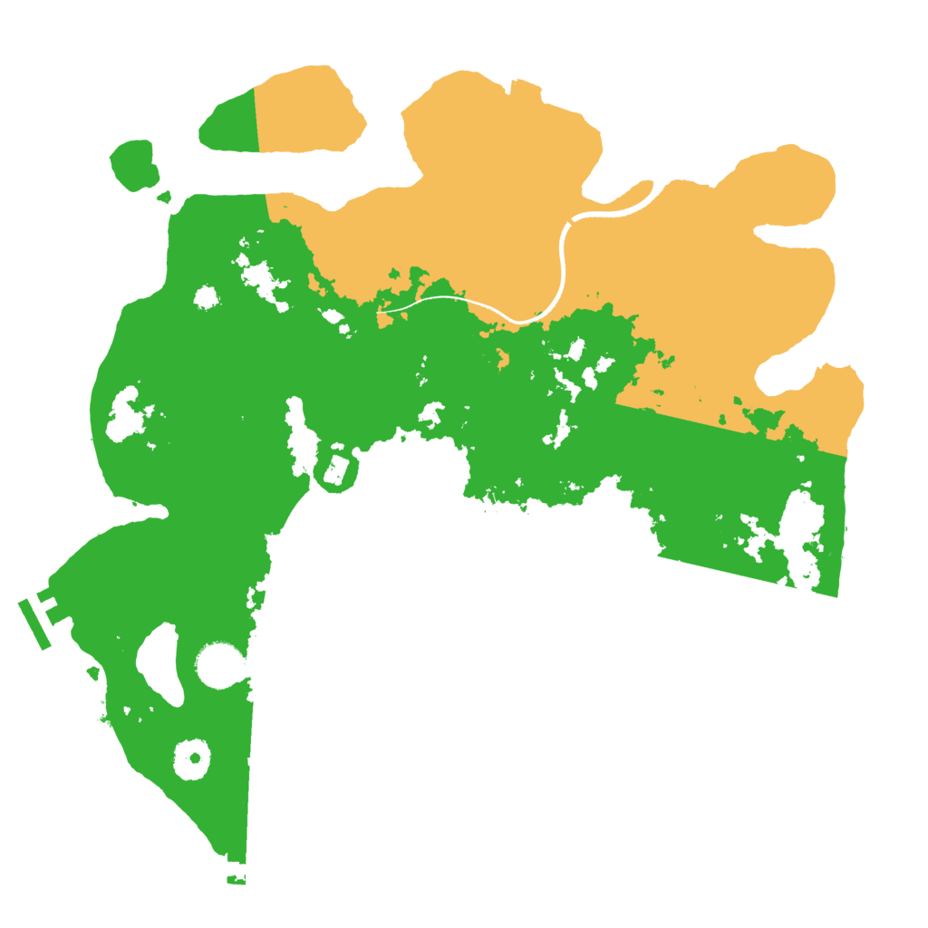 Biome Rust Map: Procedural Map, Size: 3500, Seed: 628919514