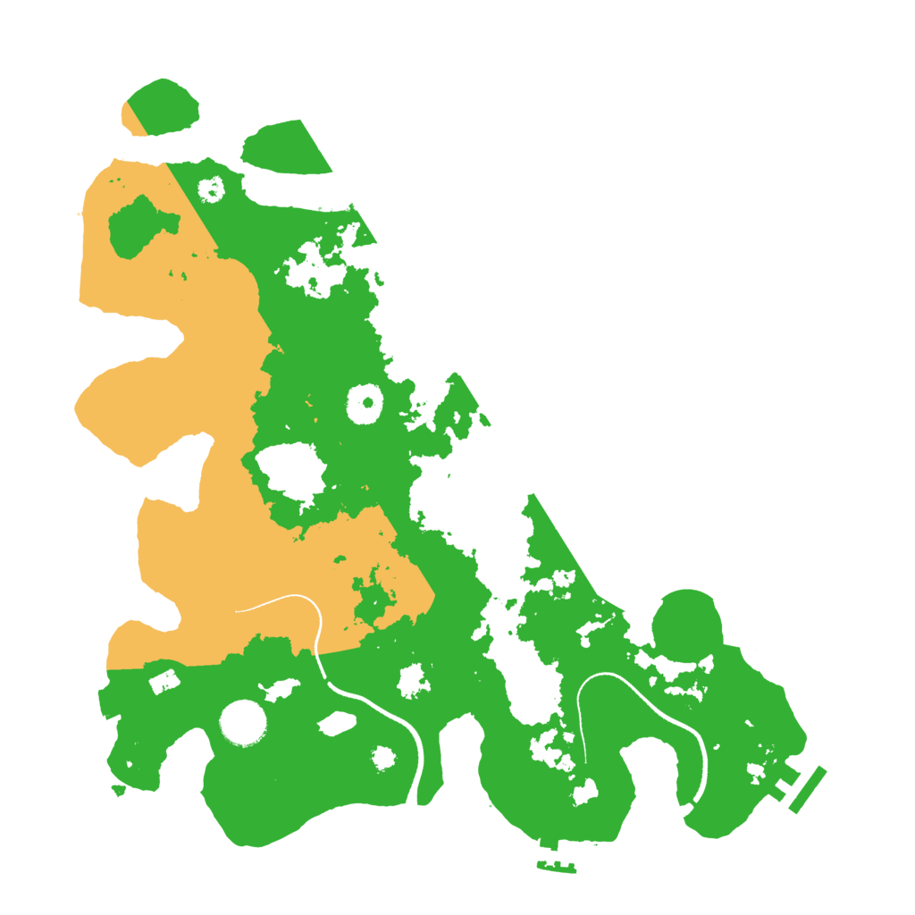 Biome Rust Map: Procedural Map, Size: 3500, Seed: 1074340855