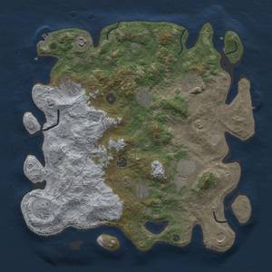 Thumbnail Rust Map: Procedural Map, Size: 4000, Seed: 969550490, 17 Monuments