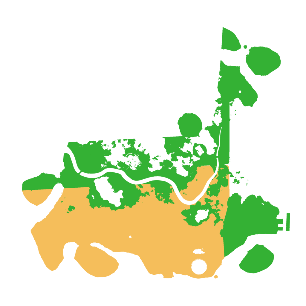 Biome Rust Map: Procedural Map, Size: 3500, Seed: 72346