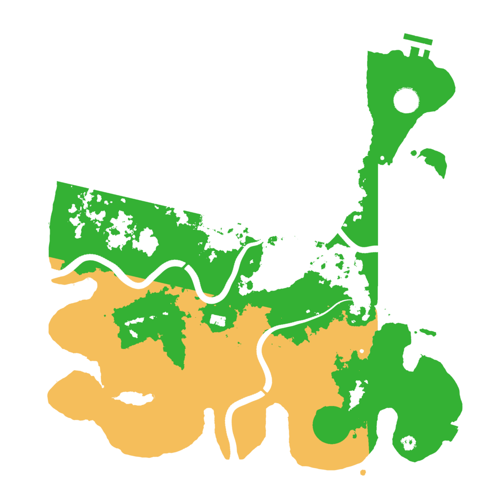 Biome Rust Map: Procedural Map, Size: 3500, Seed: 920479154