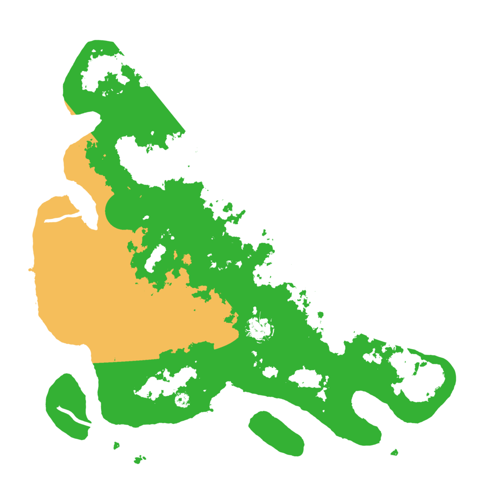 Biome Rust Map: Procedural Map, Size: 3500, Seed: 545291383