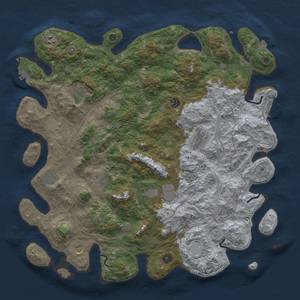 Thumbnail Rust Map: Procedural Map, Size: 4626, Seed: 1218442622, 18 Monuments