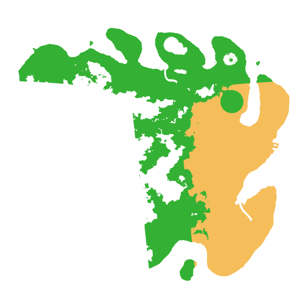 Biome Rust Map: Procedural Map, Size: 3500, Seed: 998473