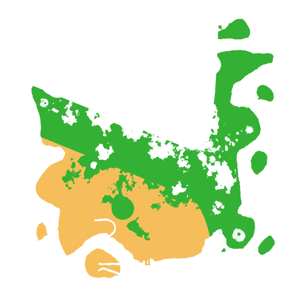 Biome Rust Map: Procedural Map, Size: 3500, Seed: 314151